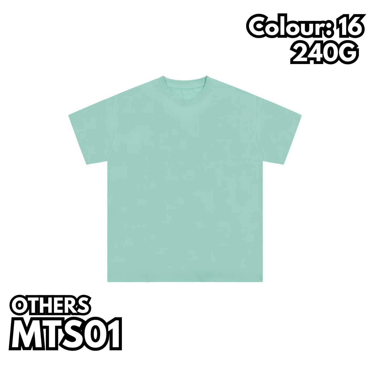 MTS01 240g heavyweight SORONA short-sleeved TEE
