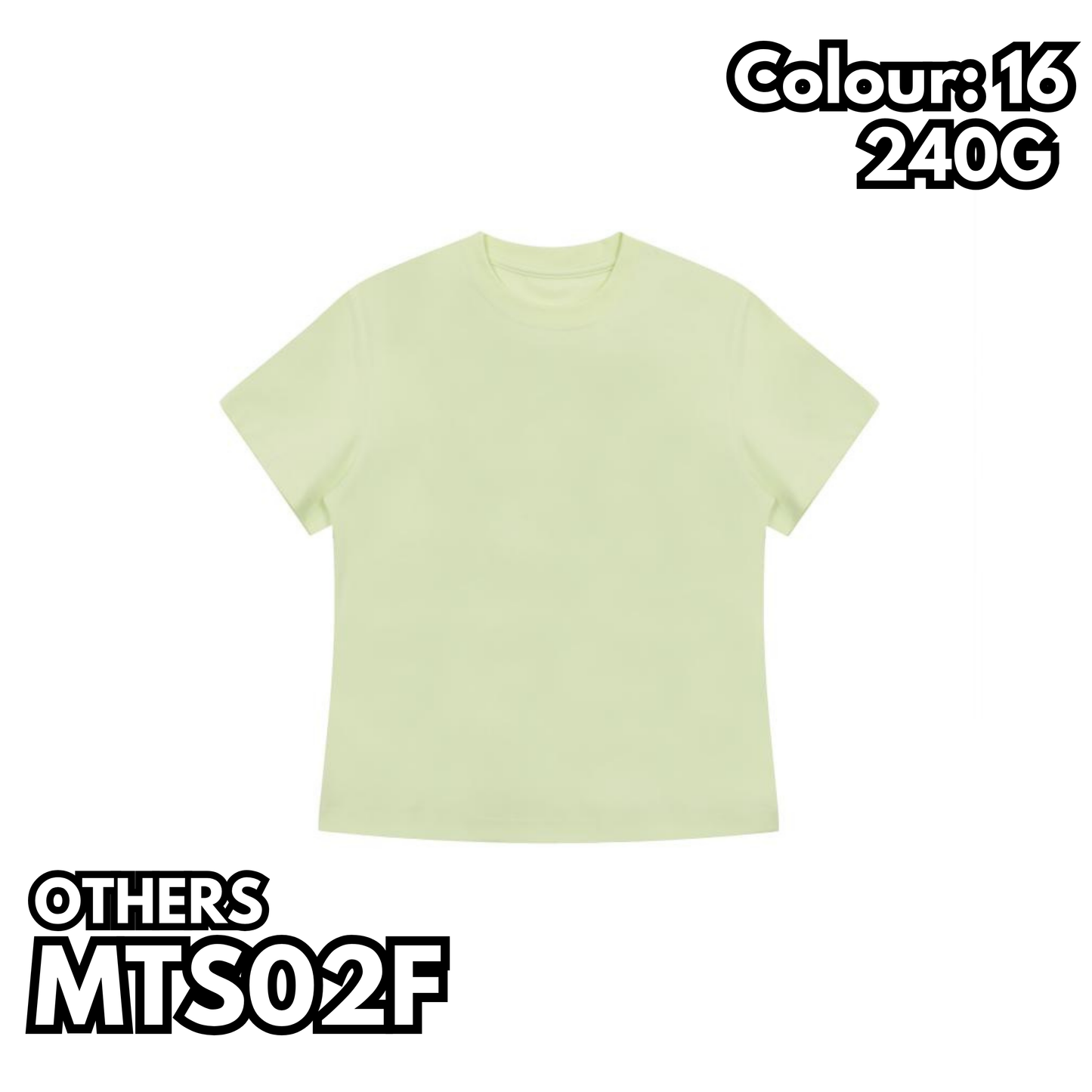 MTS02F 240g heavyweight women's SORONA short-sleeved TEE