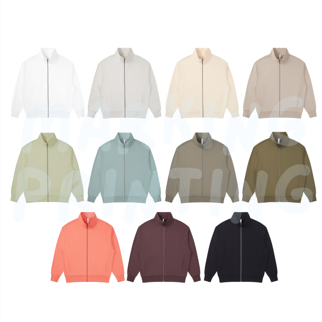 MTW17 330g stand collar zipper sweatshirt 