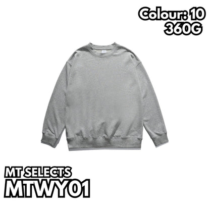 MTWY01 重磅毛圈落肩衛衣