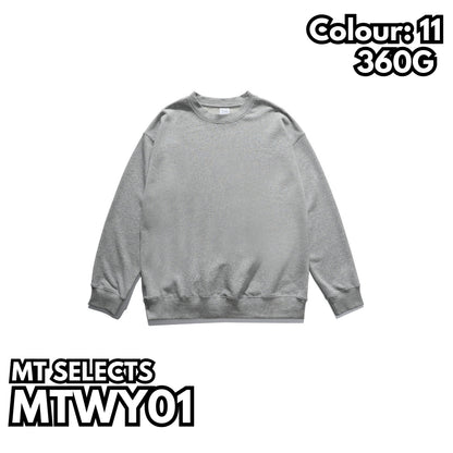 MTWY01 重磅毛圈落肩衛衣