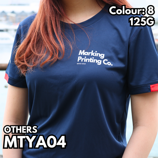 MTYA04 125克方格速乾短袖TEE