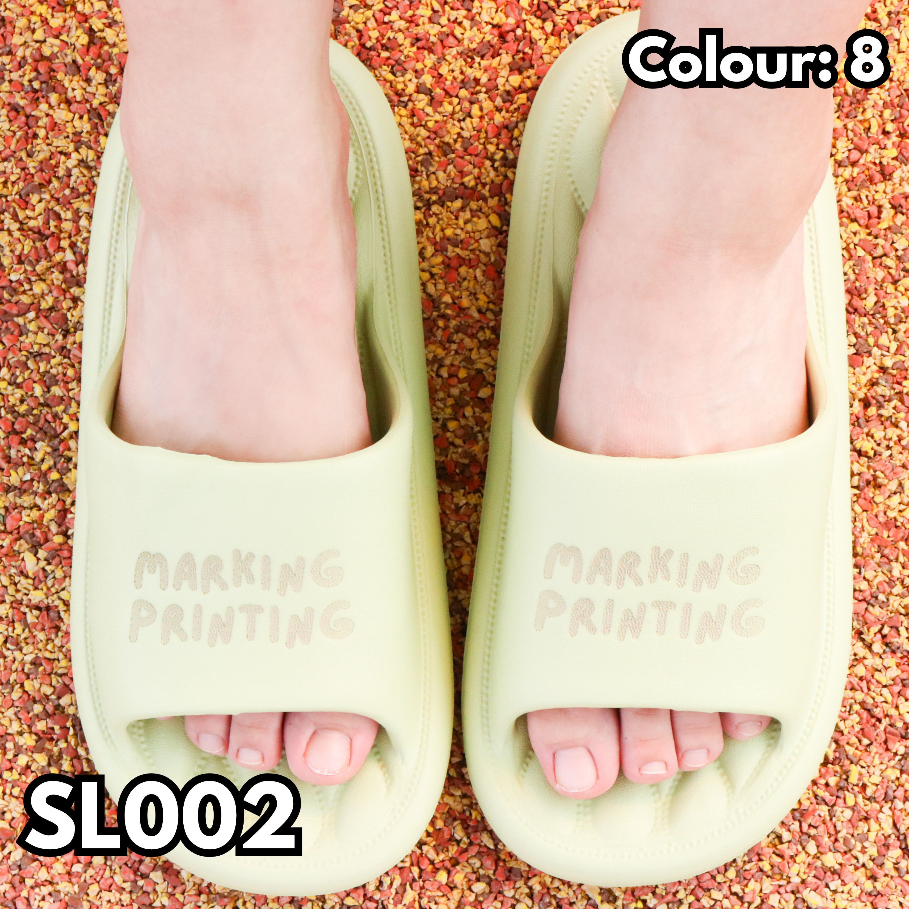 SL002 Diamond Check Platform Slippers