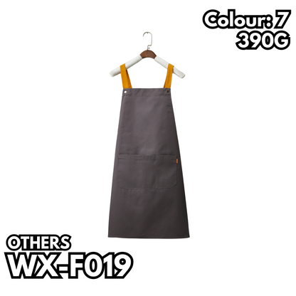 WX-F019 390克帆布拼色肩帶圍裙