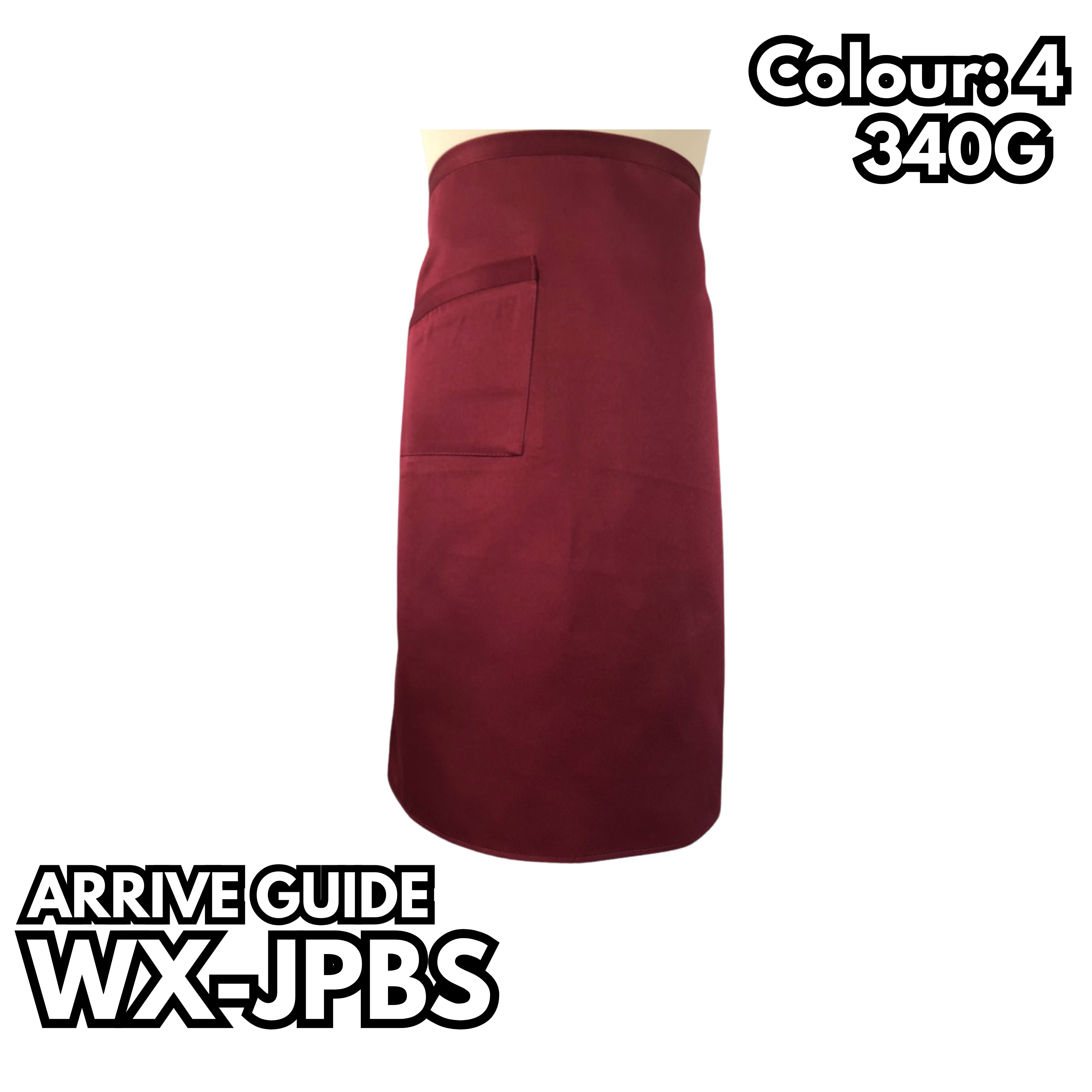 WX-JPBS 340克滌棉半截圍裙