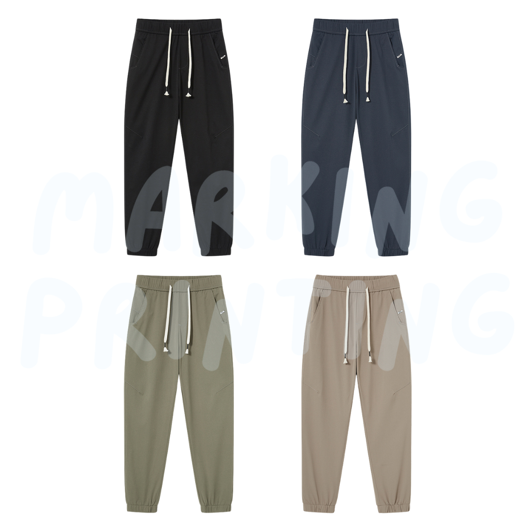 YIBA-8001 280g casual cropped trousers