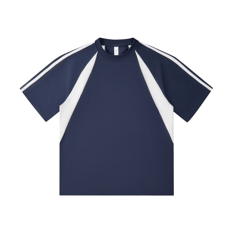 MT19588 240克重磅拼色插肩短袖TEE