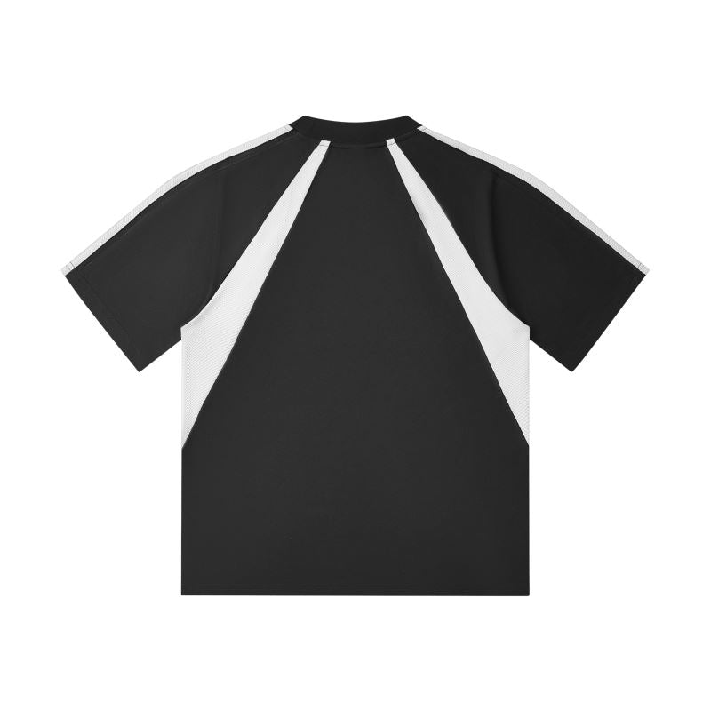 MT19588 240克重磅拼色插肩短袖TEE