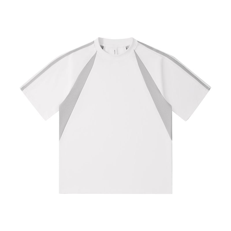 MT19588 240克重磅拼色插肩短袖TEE