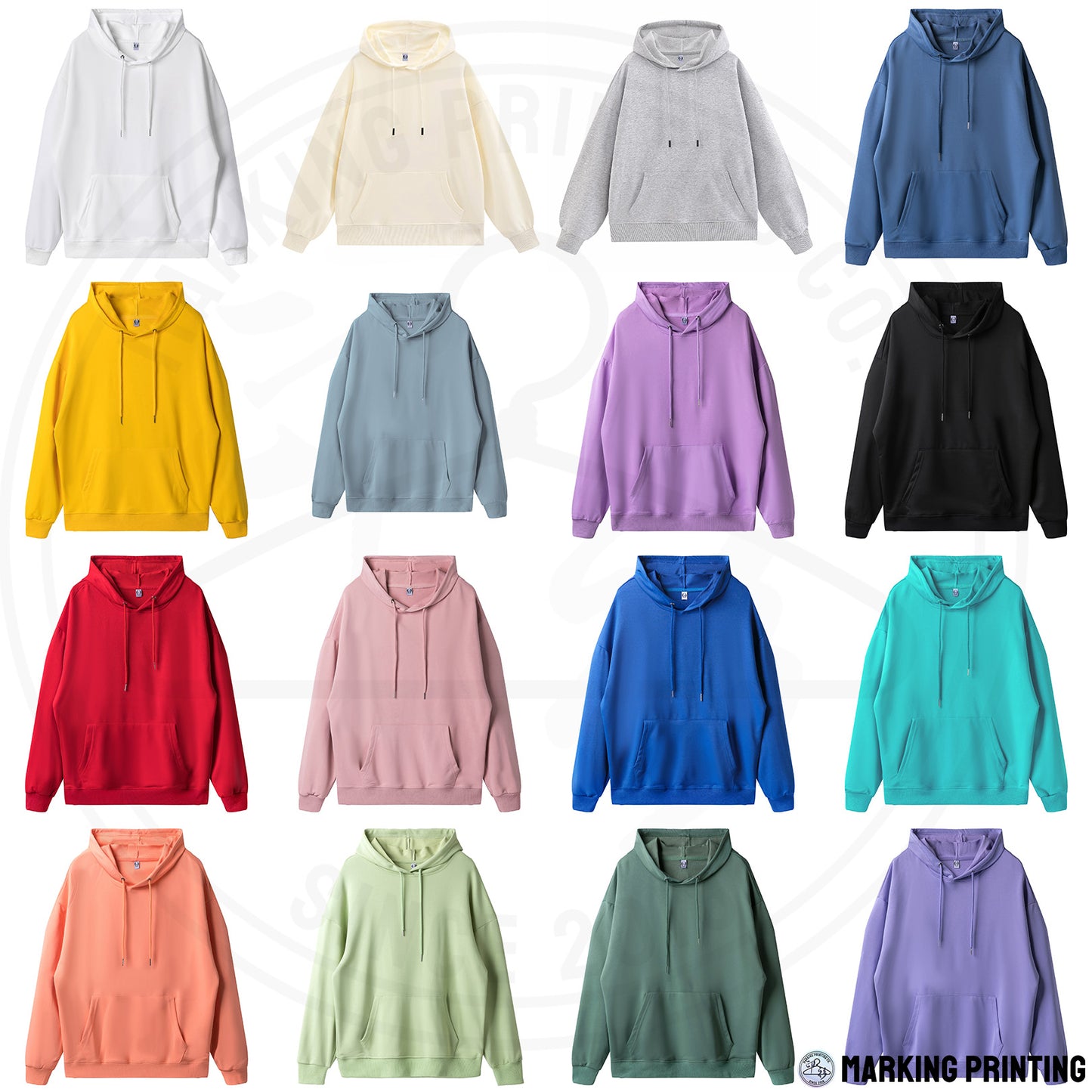 MT028 260g drop shoulder hooded sweatshirt