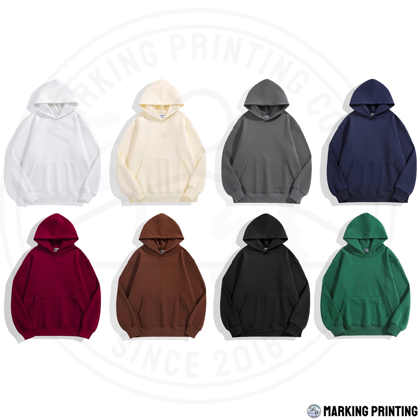 MT063 500g heavyweight fleece drop shoulder hooded sweatshirt