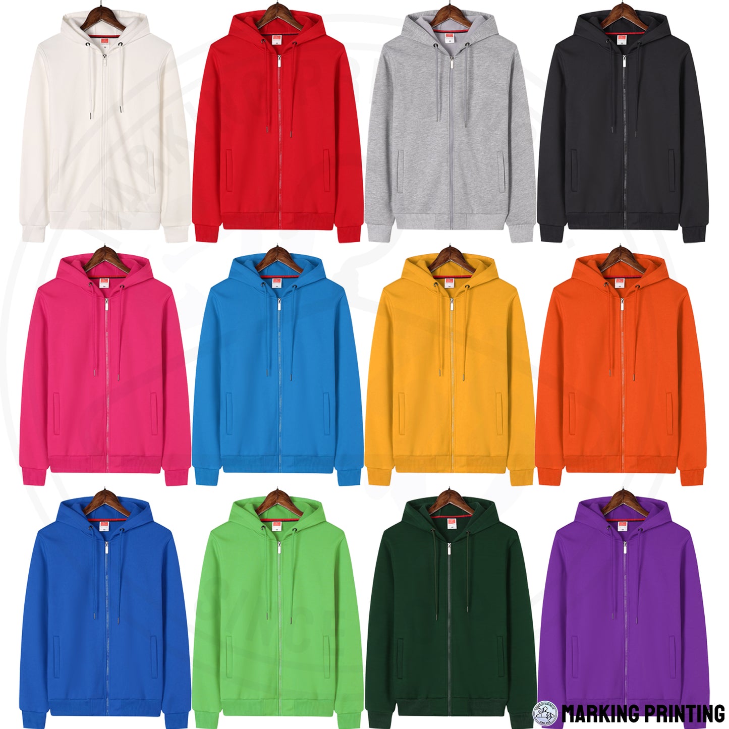 MT307 400g Heavy Zipper Hoodie