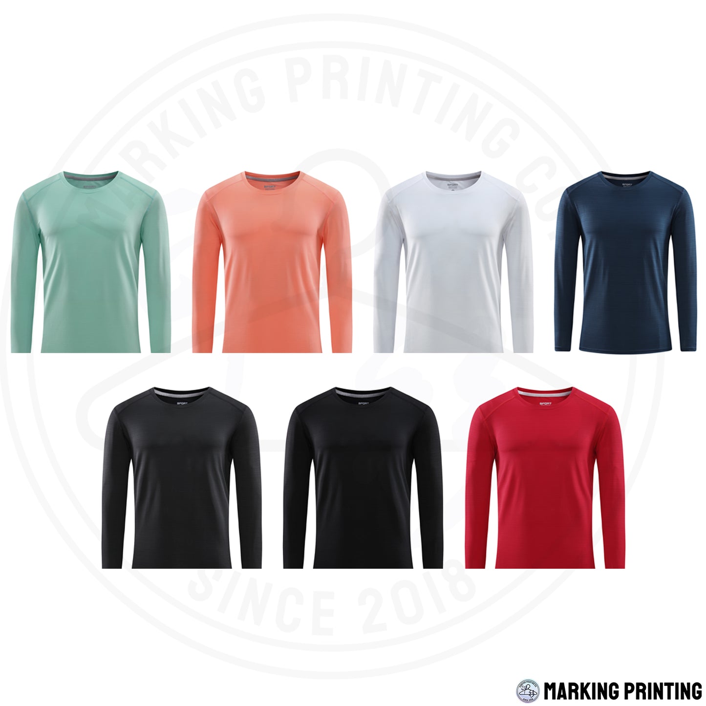 MT92091 180g casual quick-drying long-sleeved TEE